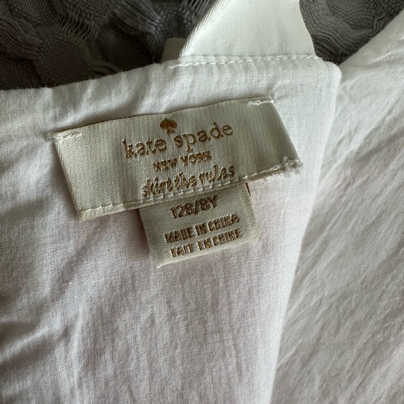 Kate Spade Pink and White Textured Kids Dress - Picture 3 of 5